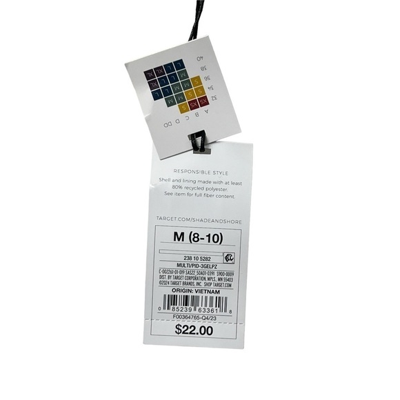 Shade & Shore Multicolored U Shaped Bikini Top - Size M (8-10) - Picture 5 of 13